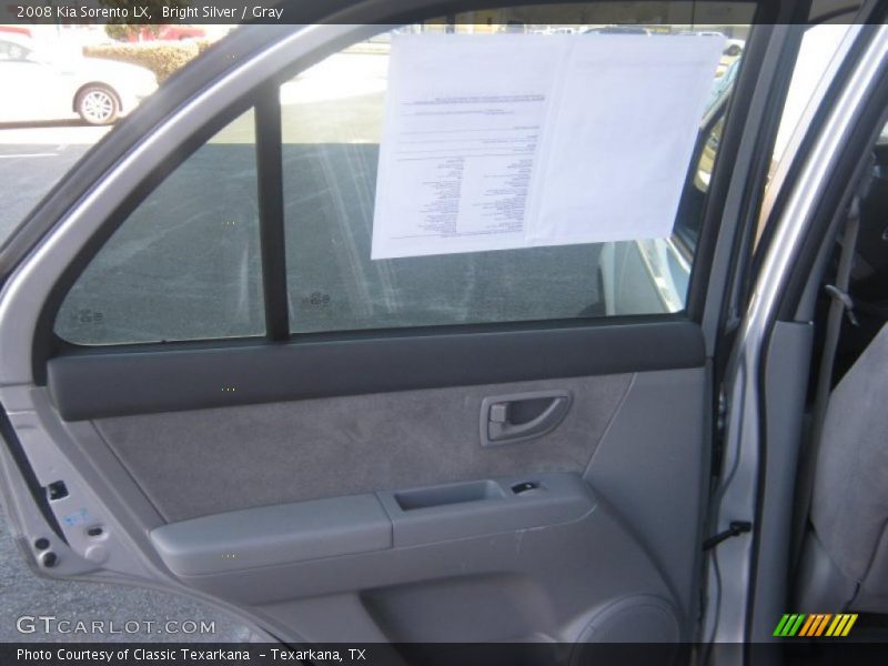 Bright Silver / Gray 2008 Kia Sorento LX
