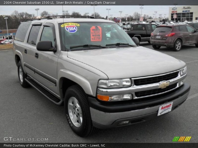 Silver Birch Metallic / Gray/Dark Charcoal 2004 Chevrolet Suburban 1500 LS