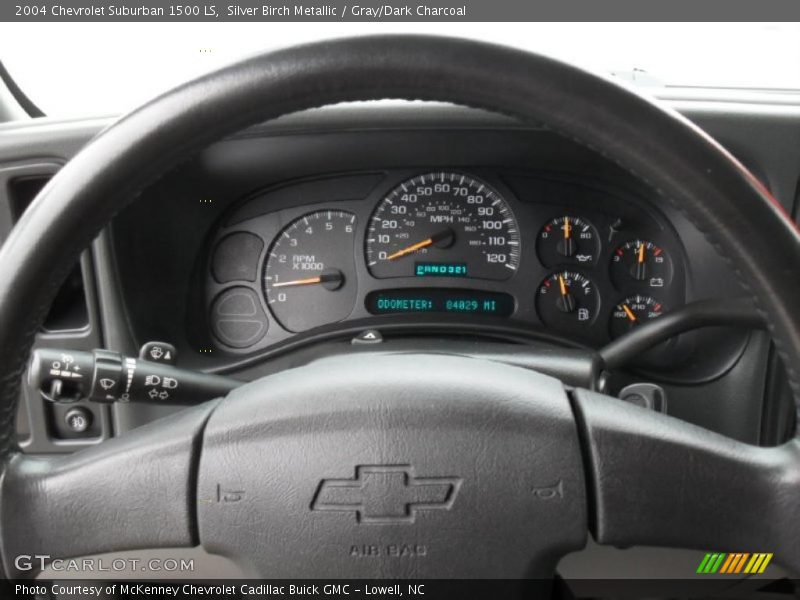 Silver Birch Metallic / Gray/Dark Charcoal 2004 Chevrolet Suburban 1500 LS