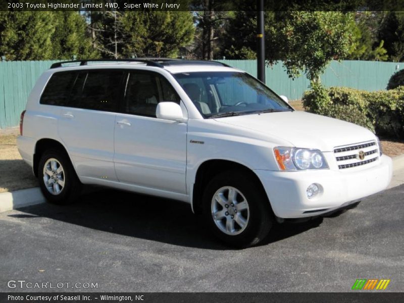 Super White / Ivory 2003 Toyota Highlander Limited 4WD