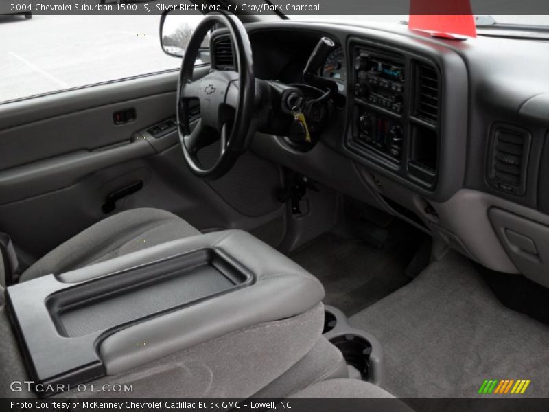 Silver Birch Metallic / Gray/Dark Charcoal 2004 Chevrolet Suburban 1500 LS