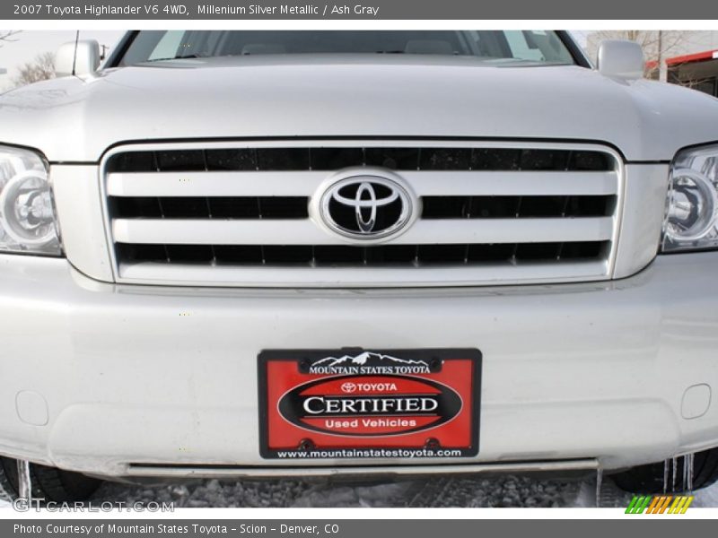 Millenium Silver Metallic / Ash Gray 2007 Toyota Highlander V6 4WD