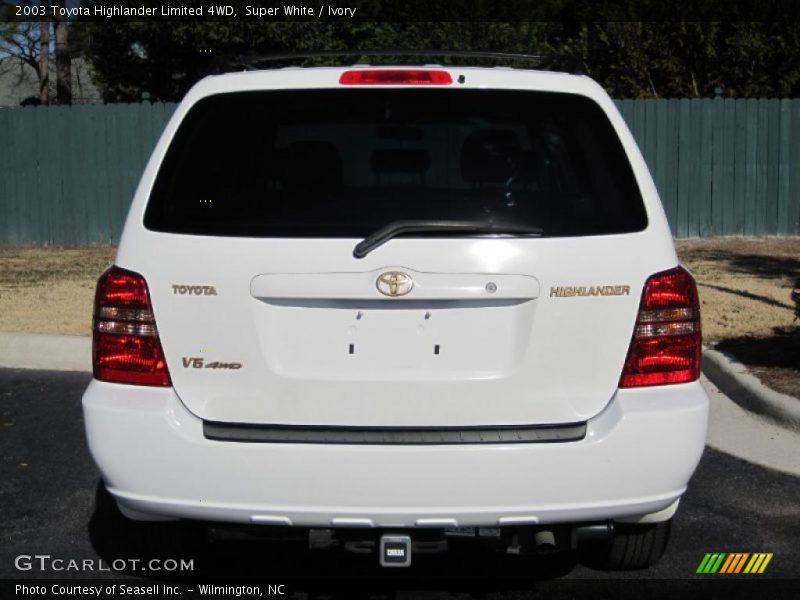 Super White / Ivory 2003 Toyota Highlander Limited 4WD