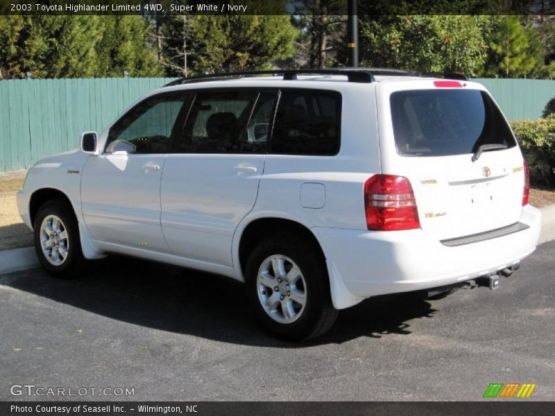 Super White / Ivory 2003 Toyota Highlander Limited 4WD