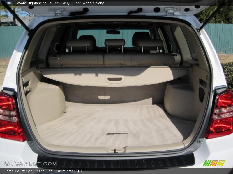 Super White / Ivory 2003 Toyota Highlander Limited 4WD