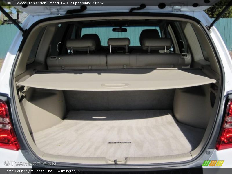 Super White / Ivory 2003 Toyota Highlander Limited 4WD