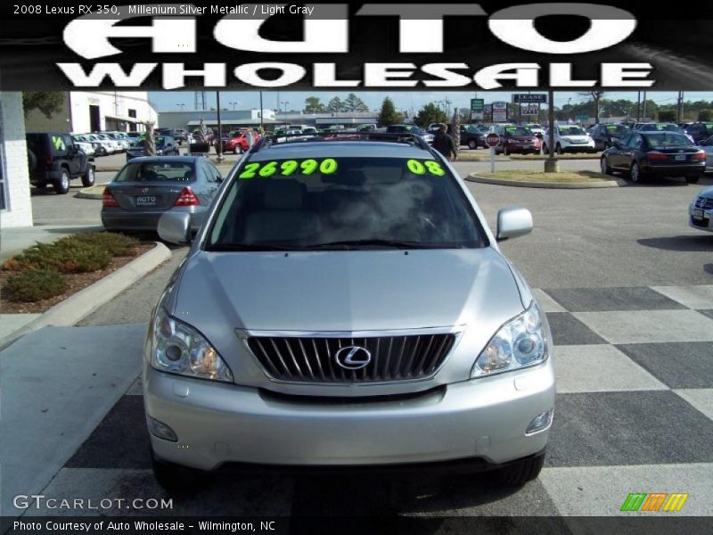 Millenium Silver Metallic / Light Gray 2008 Lexus RX 350