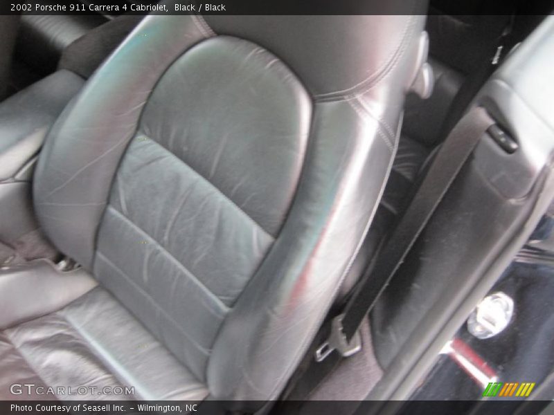 Black / Black 2002 Porsche 911 Carrera 4 Cabriolet