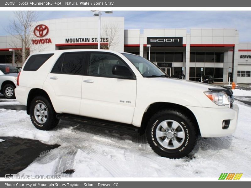 Natural White / Stone Gray 2008 Toyota 4Runner SR5 4x4