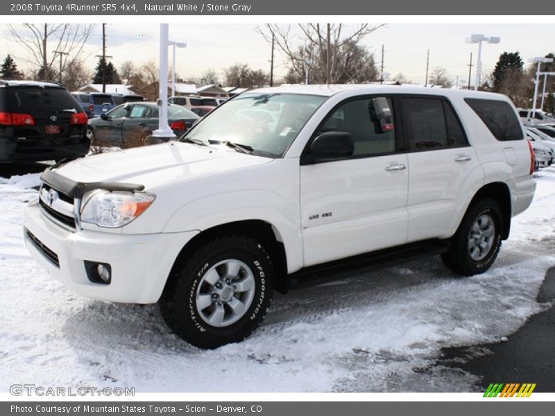 Natural White / Stone Gray 2008 Toyota 4Runner SR5 4x4