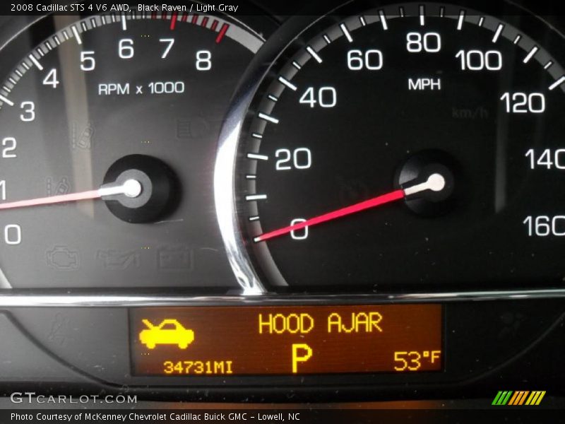 Black Raven / Light Gray 2008 Cadillac STS 4 V6 AWD