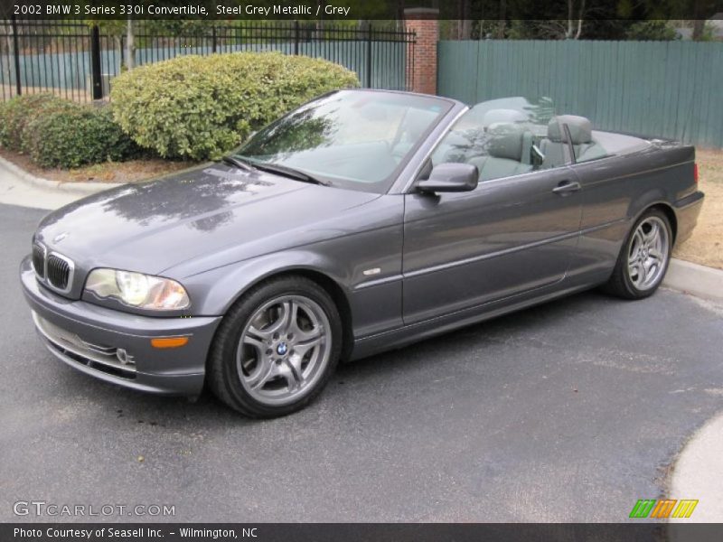 Steel Grey Metallic / Grey 2002 BMW 3 Series 330i Convertible