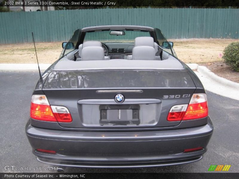 Steel Grey Metallic / Grey 2002 BMW 3 Series 330i Convertible