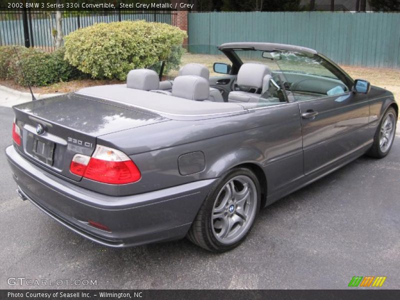 Steel Grey Metallic / Grey 2002 BMW 3 Series 330i Convertible