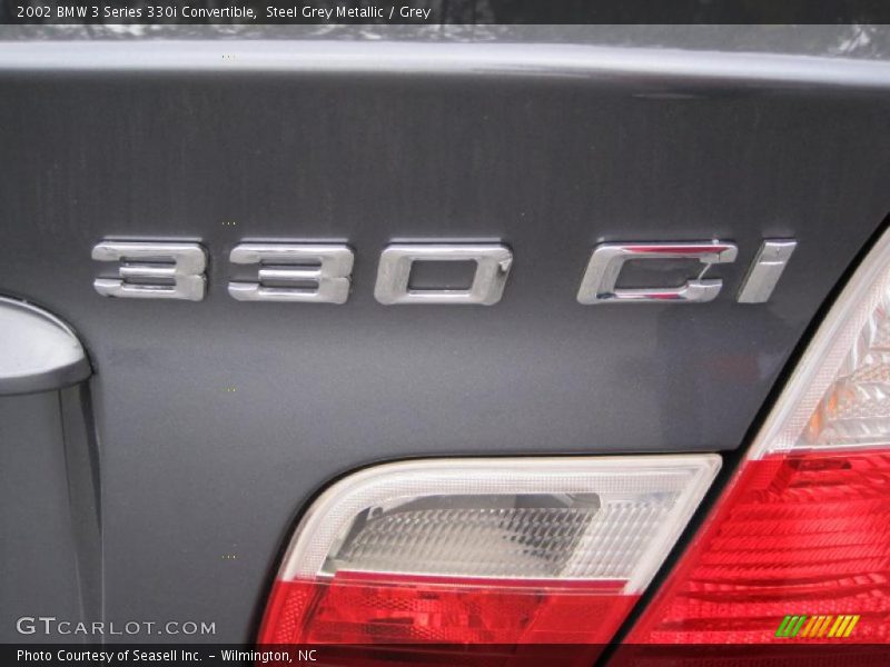 Steel Grey Metallic / Grey 2002 BMW 3 Series 330i Convertible