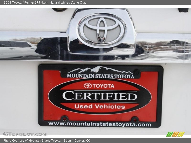 Natural White / Stone Gray 2008 Toyota 4Runner SR5 4x4