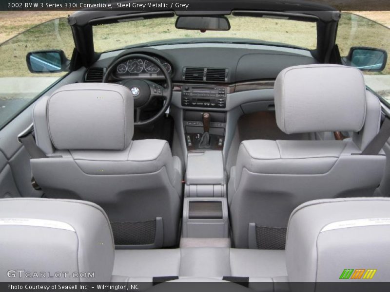 Steel Grey Metallic / Grey 2002 BMW 3 Series 330i Convertible