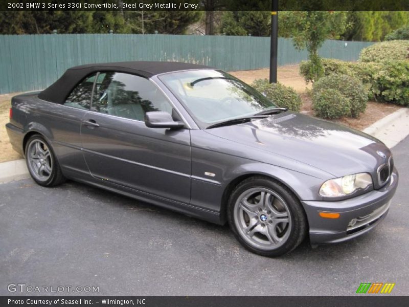 Steel Grey Metallic / Grey 2002 BMW 3 Series 330i Convertible