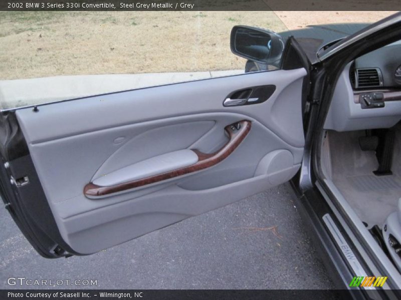 Steel Grey Metallic / Grey 2002 BMW 3 Series 330i Convertible