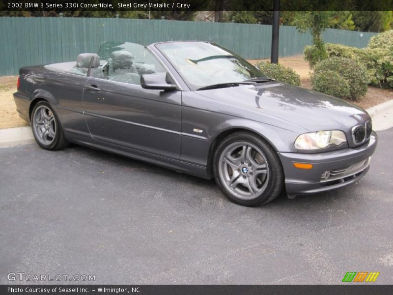 Steel Grey Metallic / Grey 2002 BMW 3 Series 330i Convertible