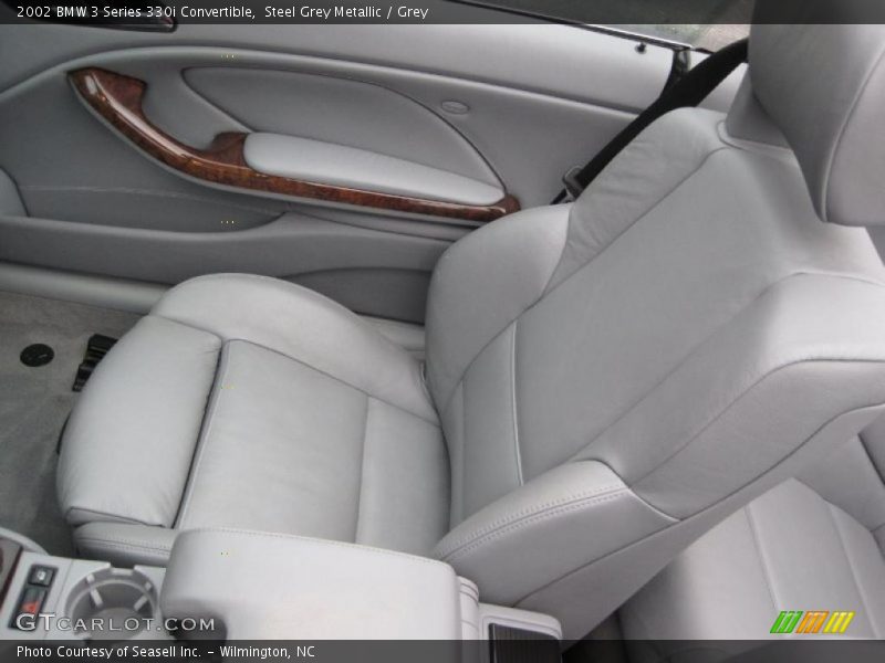 Steel Grey Metallic / Grey 2002 BMW 3 Series 330i Convertible