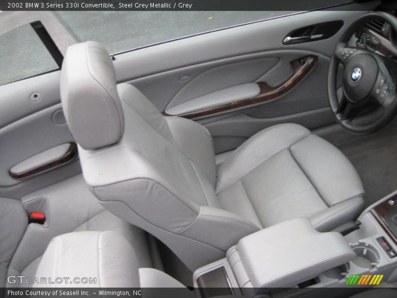 Steel Grey Metallic / Grey 2002 BMW 3 Series 330i Convertible