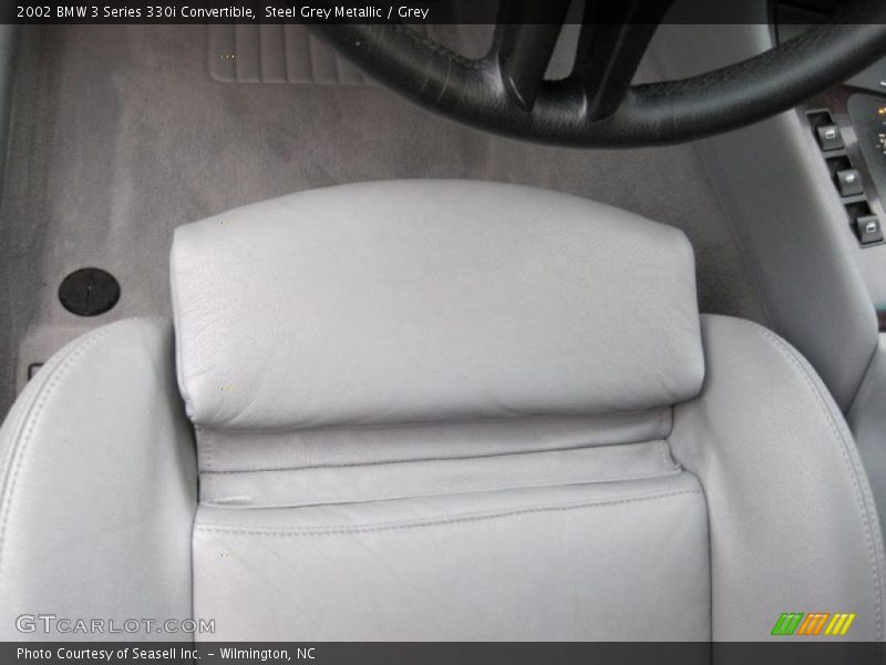 Steel Grey Metallic / Grey 2002 BMW 3 Series 330i Convertible