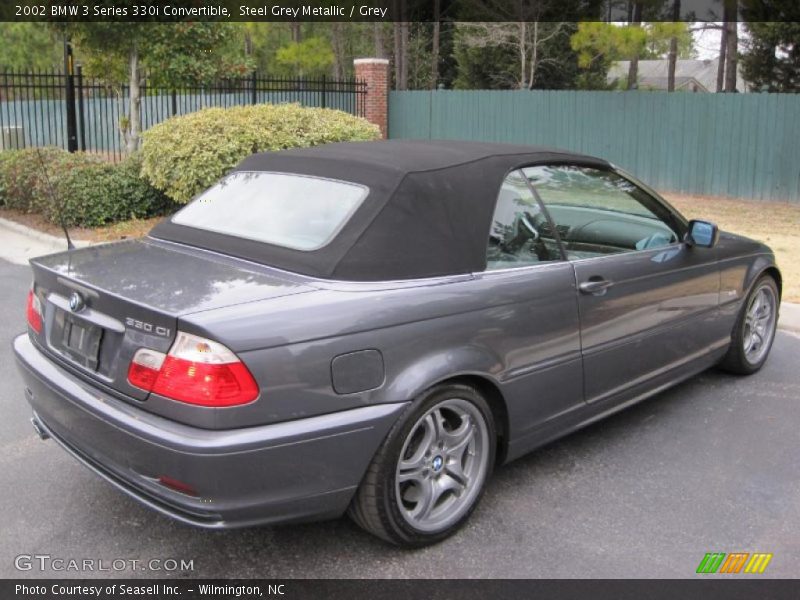 Steel Grey Metallic / Grey 2002 BMW 3 Series 330i Convertible