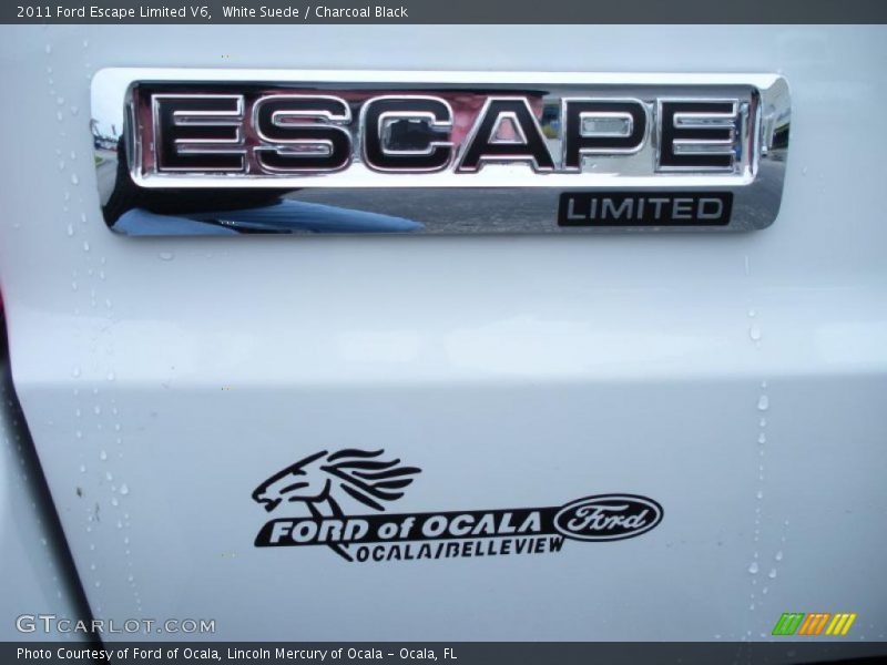 White Suede / Charcoal Black 2011 Ford Escape Limited V6