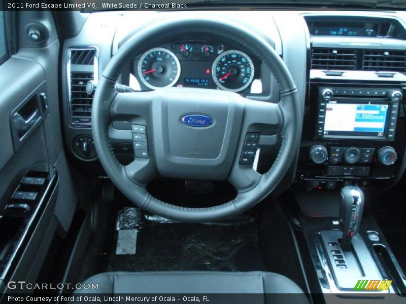 White Suede / Charcoal Black 2011 Ford Escape Limited V6