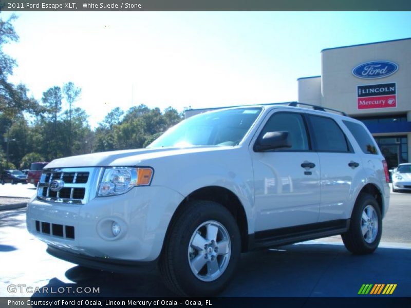 White Suede / Stone 2011 Ford Escape XLT