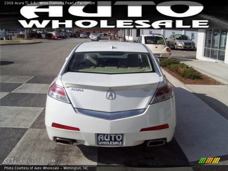 White Diamond Pearl / Parchment 2009 Acura TL 3.5