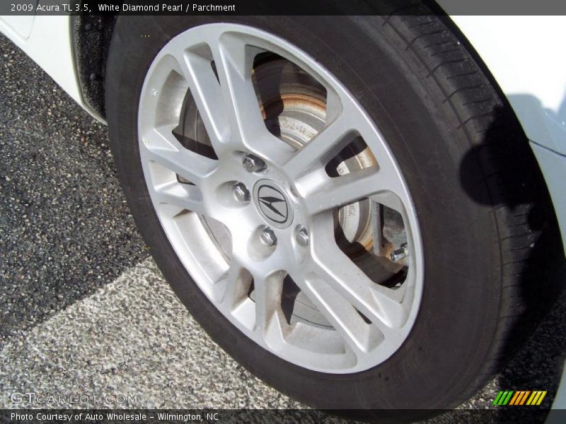 White Diamond Pearl / Parchment 2009 Acura TL 3.5