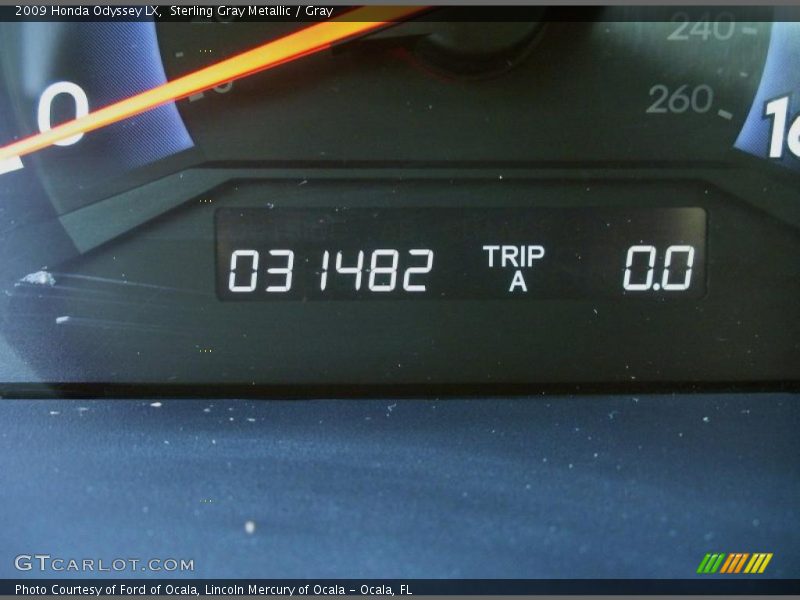 Sterling Gray Metallic / Gray 2009 Honda Odyssey LX