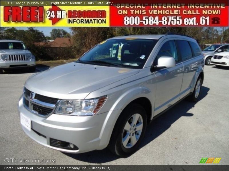Bright Silver Metallic / Dark Slate Gray 2010 Dodge Journey SXT