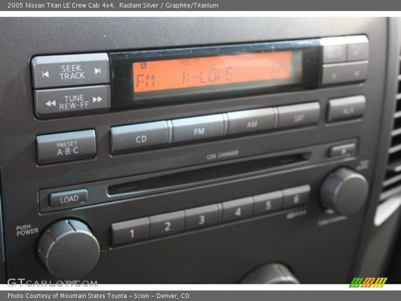 Controls of 2005 Titan LE Crew Cab 4x4