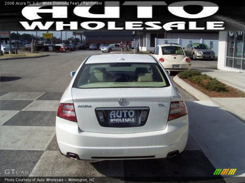 White Diamond Pearl / Parchment 2008 Acura TL 3.2