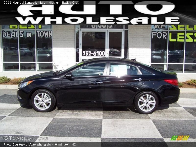 Midnight Black / Gray 2011 Hyundai Sonata Limited