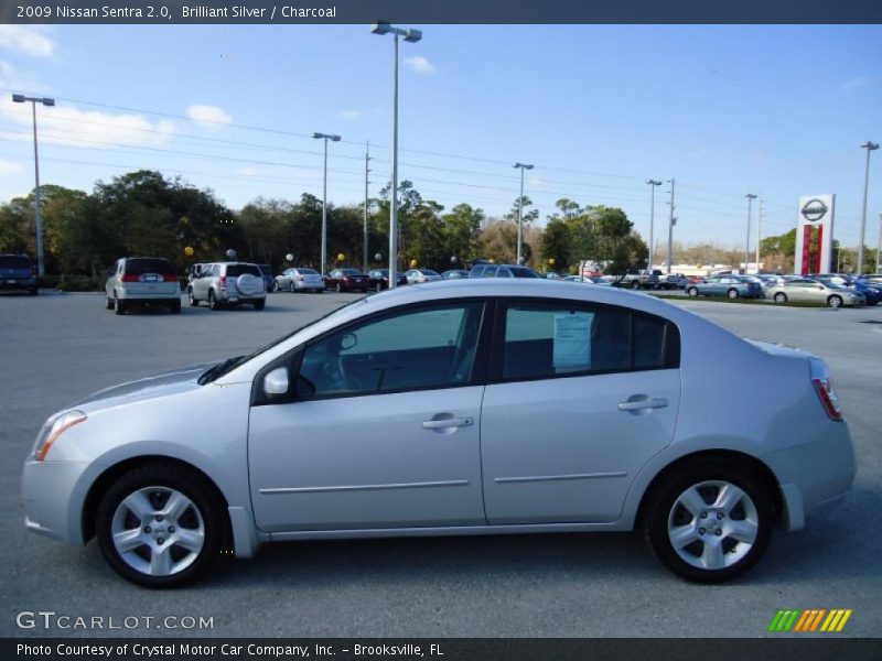 Brilliant Silver / Charcoal 2009 Nissan Sentra 2.0