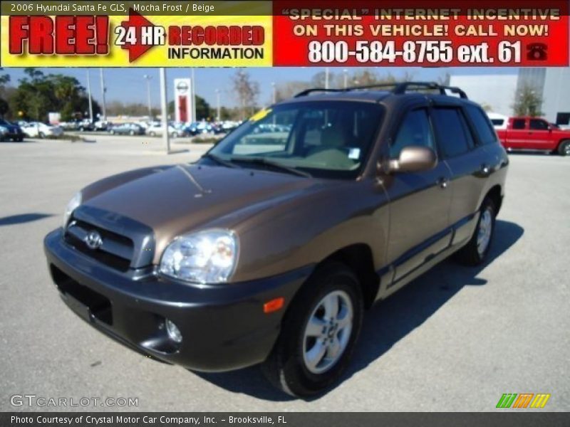 Mocha Frost / Beige 2006 Hyundai Santa Fe GLS