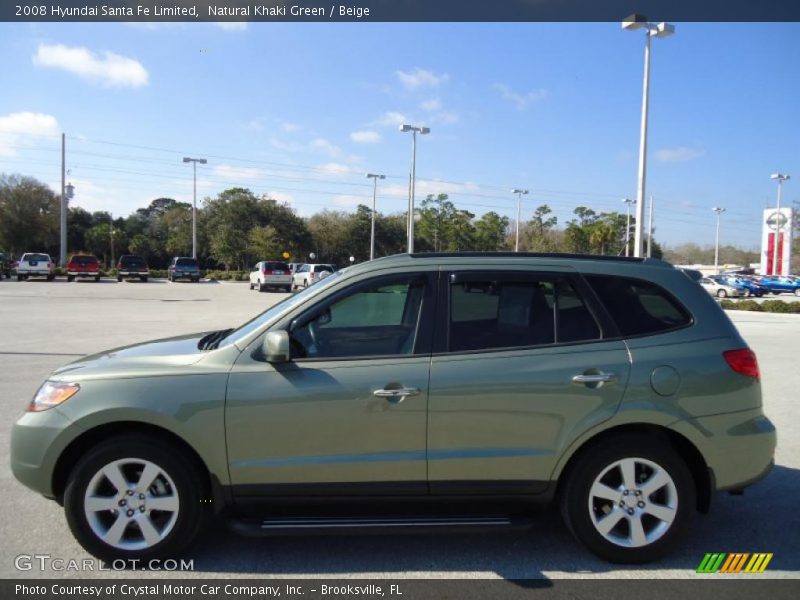 Natural Khaki Green / Beige 2008 Hyundai Santa Fe Limited