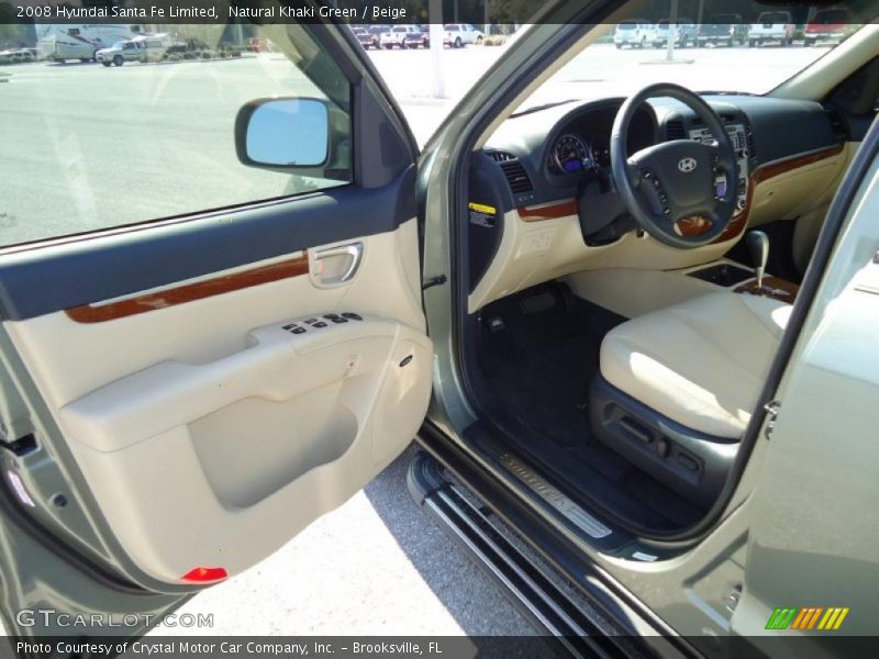 Natural Khaki Green / Beige 2008 Hyundai Santa Fe Limited