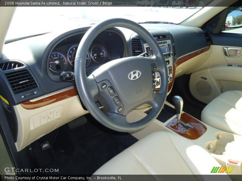 Natural Khaki Green / Beige 2008 Hyundai Santa Fe Limited