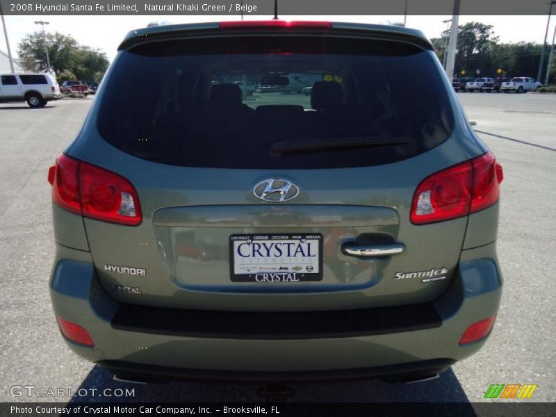Natural Khaki Green / Beige 2008 Hyundai Santa Fe Limited