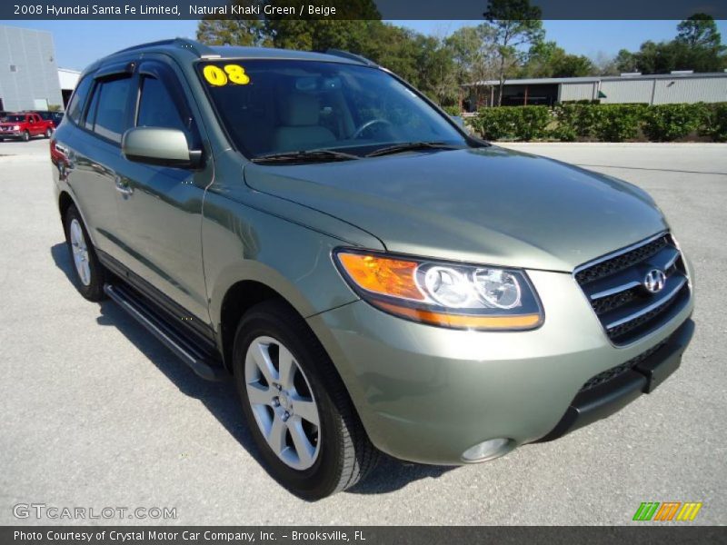 Natural Khaki Green / Beige 2008 Hyundai Santa Fe Limited