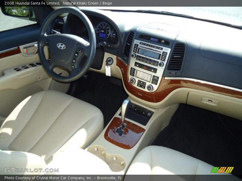 Natural Khaki Green / Beige 2008 Hyundai Santa Fe Limited