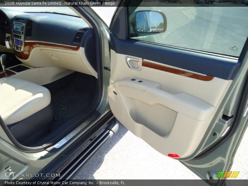 Natural Khaki Green / Beige 2008 Hyundai Santa Fe Limited