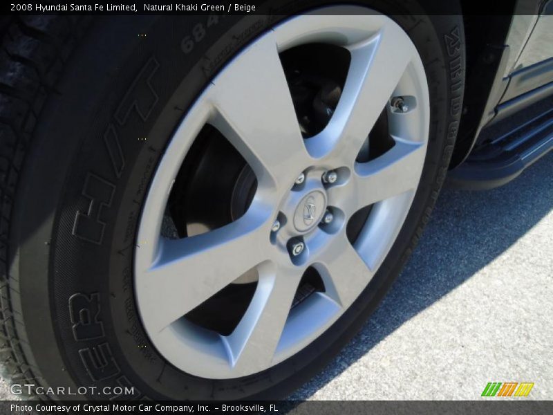 Natural Khaki Green / Beige 2008 Hyundai Santa Fe Limited