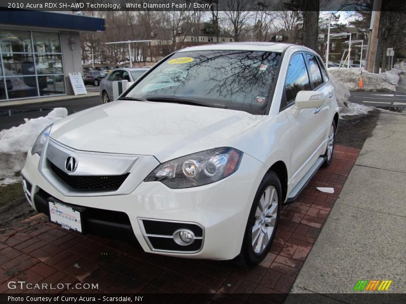 White Diamond Pearl / Ebony 2010 Acura RDX SH-AWD Technology
