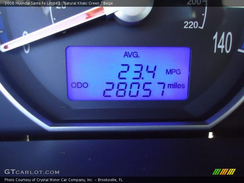 Natural Khaki Green / Beige 2008 Hyundai Santa Fe Limited
